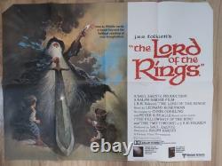 The Lord of the Rings original movie 1978 poster UK quad