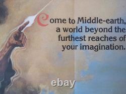 The Lord of the Rings original movie 1978 poster UK quad