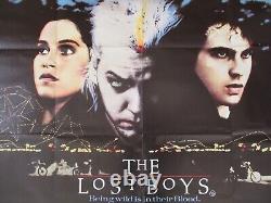 The Lost Boys Original UK Cinema 30x39 3/4 Quad Movie Film Poster 1987. Folded
