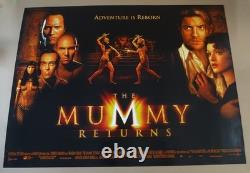 The Mummy Returns Original 2001 Double Side Quad Movie Poster 40 x 30