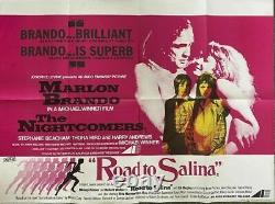 The Nightcomers Marlon Brando Stephanie Beacham Original 30x40 Quad Movie Poster