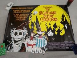 The Nightmare Before Christmas (1993) Original UK Quad 30x40 Tim Burton Ro