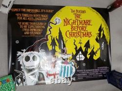 The Nightmare Before Christmas (1993) Original UK Quad 30x40 Tim Burton Ro