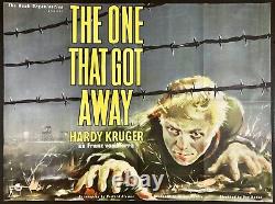 The One That Got Away Original Quad Movie Cinema Poster Hardy Kruger 1957