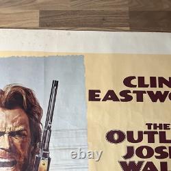The Outlaw Josey Wales Cowboy Original UK Quad Movie Film Cinema Poster 1976