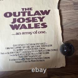 The Outlaw Josey Wales Cowboy Original UK Quad Movie Film Cinema Poster 1976