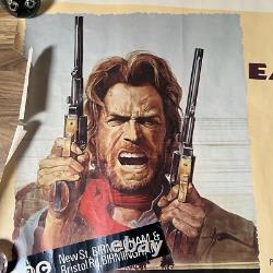 The Outlaw Josey Wales Cowboy Original UK Quad Movie Film Cinema Poster 1976