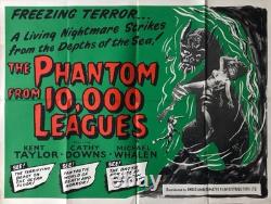 The Phantom from 10,000 Leagues, (1955), Original British Quad Movie Poster