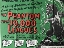 The Phantom from 10,000 Leagues, (1955), Original British Quad Movie Poster