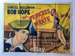 The Princess and the Pirate, UK Quad, Film/ Movie poster, 1944 Bob Hope