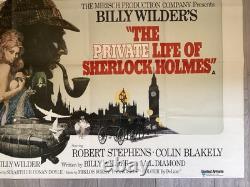 The Private Life Of Sherlock Holmes, Quad Poster 1970. Billy Wilder