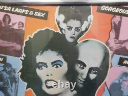 The Rocky Horror Picture Show 1975 UK Quad Film Poster Framed & Glazed ORIGINAL