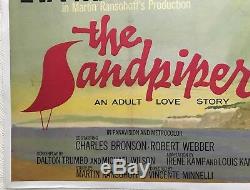 The Sandpiper Original Movie Quad Poster 1965 Richard Burton Elizabeth Taylor