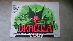 The Satanic Rites of Dracula' 1973 Original UK quad cinema film poster