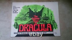 The Satanic Rites of Dracula' 1973 Original UK quad cinema film poster