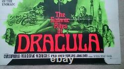 The Satanic Rites of Dracula' 1973 Original UK quad cinema film poster