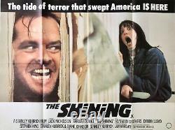 The Shining Original 1980 Movie Quad Poster Stanley Kubrick Nicholson Duvall