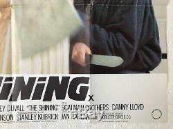 The Shining Original 1980 Movie Quad Poster Stanley Kubrick Nicholson Duvall