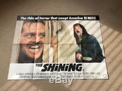 The Shining Original UK Quad Film Movie Poster. Jack Nicholson