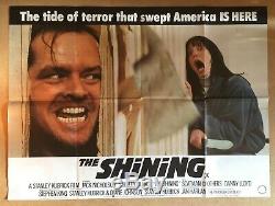 The Shining Original Uk Quad Film Movie Poster 1980 Jack Nicholson Kubrick Vgc
