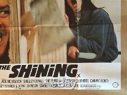 The Shining Original Uk Quad Film Movie Poster 1980 Jack Nicholson Kubrick Vgc