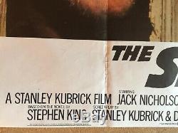 The Shining Original Uk Quad Film Movie Poster 1980 Jack Nicholson Kubrick Vgc