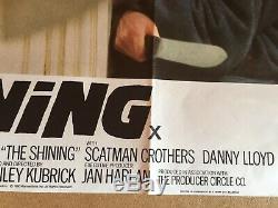 The Shining Original Uk Quad Film Movie Poster 1980 Jack Nicholson Kubrick Vgc