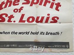 The Spirit Of St Louis Original Movie Quad UK Film Poster 1957 James Stewart