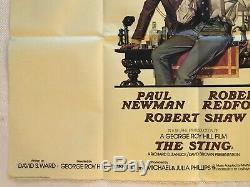 The Sting Original Movie Quad Poster 1973 Redford Newman Richard Amsel Art