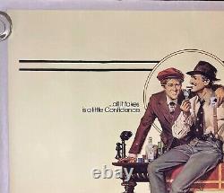 The Sting Original Quad Movie Poster LINEN BACKED Paul Newman Robert Redford'73