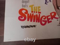 The Swinger 1966 British Quad Poster Ann-margret Tony Franciosa Robert Coote