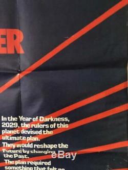The Terminator Original Film Poster British Uk Quad Schwarzenegger Rare