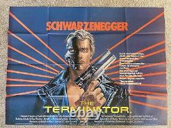 The Terminator Original UK Cinema 30x40 Quad Movie Poster. Schwarzenegger