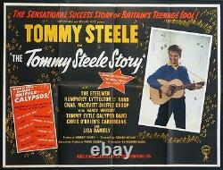 The Tommy Steele Story Skiffle Craze Rare 1957 British Quad