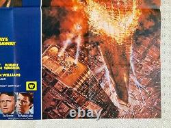 The Towering Inferno Original 1974 Quad Poster Steve McQueen Paul Newman Berkey