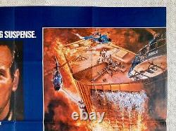 The Towering Inferno Original 1974 Quad Poster Steve McQueen Paul Newman Berkey
