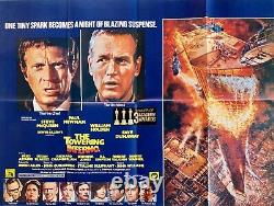 The Towering Inferno Original Movie Quad Poster 1974 Steve McQueen Paul Newman