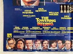 The Towering Inferno Original Movie Quad Poster 1974 Steve McQueen Paul Newman