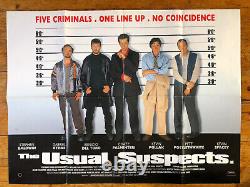 The Usual Suspects original quad film poster director Bryan Singer, 1995