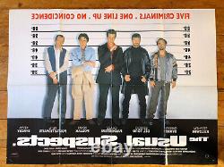 The Usual Suspects original quad film poster director Bryan Singer, 1995