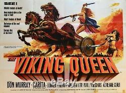 The Viking Queen Original Movie Quad Poster 1967 Tom Chantrell Art, Don Murray