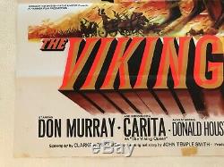 The Viking Queen Original Movie Quad Poster 1967 Tom Chantrell Art, Don Murray