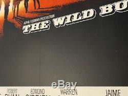 The Wild Bunch Original UK Film Poster 1973 RR LINEN BACKED Quad withcert