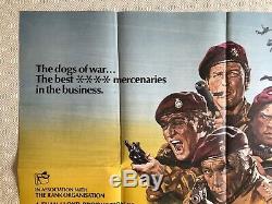 The Wild Geese Original Movie Quad Poster 1978 Burton Moore Harris Kruger Putzu