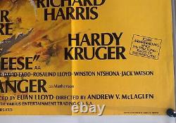The Wild Geese Original UK British Quad Film Poster (1978) Roger Moore & Burton