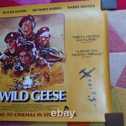 The Wild Geese U. K Quad Cinema Poster Excellent Condition Reissue 2025 Rolled