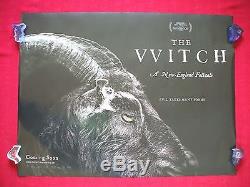 The Witch 2016 Original British Quad Movie Poster D/s Black Phillip The Vvitch