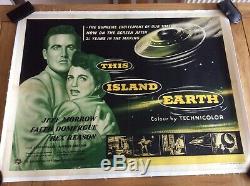 This Island Earth linen backed UK Quad original film poster. Extremely rare