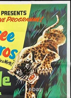 Three Caballeros / Jungle Cat Original Quad Movie Poster Walt Disney Rerelease