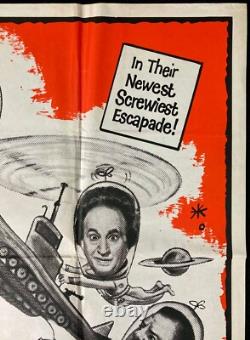 Three Stooges in Orbit ORIGINAL Quad Movie Film Cinema Poster Moe Howard 1962